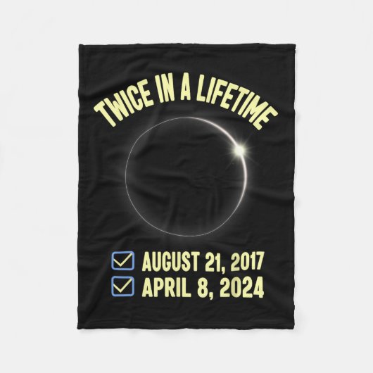 2024年の女性の生涯太陽ので2回 フリースブランケット (正面)