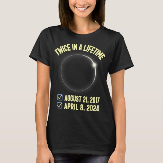 2024年の女性の生涯太陽ので2回 Tシャツ (正面)