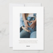 2024年の妊娠の発表の1つ シーズンカード (裏面)