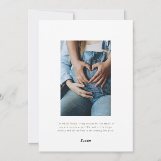 2024年の妊娠の発表の1つ シーズンカード (裏面)