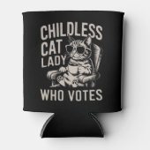 2024年の子どものいない猫レディ選挙投票カマラ 缶クーラー (正面)