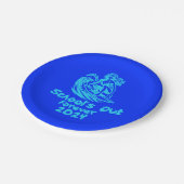 2024年の学校の終わり ペーパープレート (アングル)