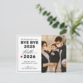 2024年の家族の写真に別れを告げる シーズンポストカード (スタンド正面)