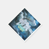 2024年の平和を願うリングや輪 スタンダードカクテルナプキン (角)