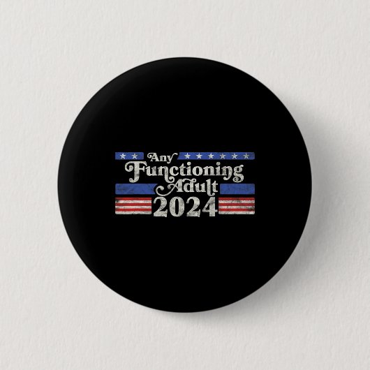 2024年の成人おもしろいレトロの選択低 缶バッジ (正面)
