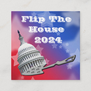 2024年の投票を反転 スクエア名刺
