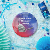 2024年の投票を反転 ペーパープレート (パーティー)