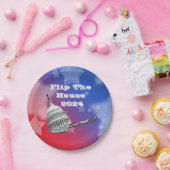 2024年の投票を反転 ペーパープレート (パーティー)