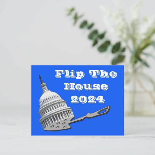 2024年の投票を反転 ポストカード (スタンド正面)