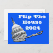 2024年の投票を反転 ポストカード (正面/裏面)