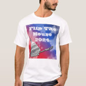 2024年の投票を反転 Tシャツ (正面)