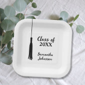 2024年の授業タッセルパーソナライズされた卒業 ペーパープレート