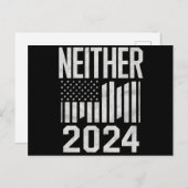 2024年の政おもしろい治選挙も2024年 ポストカード (正面/裏面)