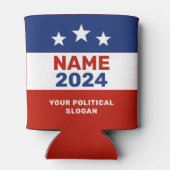 2024年の政治キャンペーンの米国赤青の選挙 缶クーラー (裏面)