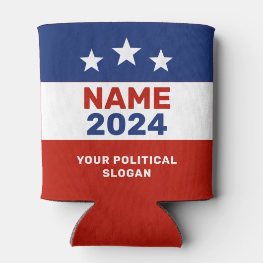 2024年の政治キャンペーンの米国赤青の選挙 缶クーラー (裏面)