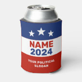 2024年の政治キャンペーンの米国赤青の選挙 缶クーラー (缶裏面)
