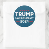 2024年の救トランプ民主主義トランプ ラウンドシール (バッグ)