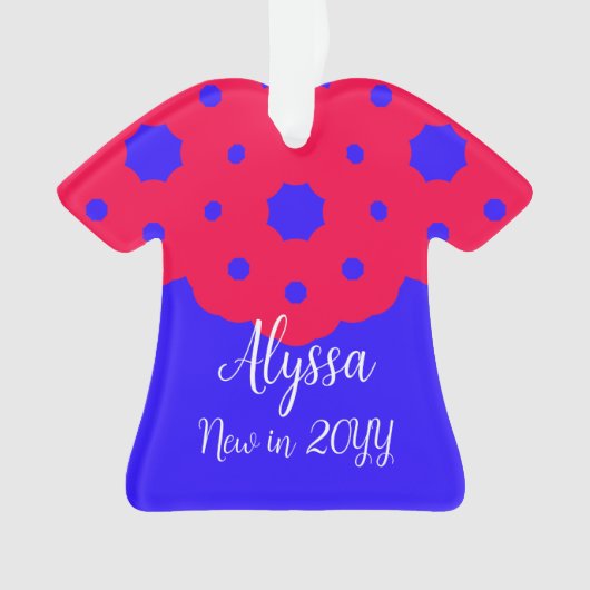 2024年の新しい女の子の名前オンドレスオーナメント オーナメント (正面)