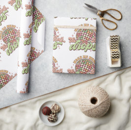 2024年の新年にボールが落ちた時に起きなさい ラッピングペーパー