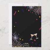 2024年の新年を迎えるフラットホリデーカード シーズンカード (裏面)