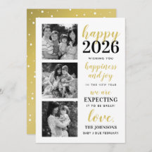 2024年の新年を迎えるブラックと金ゴールド