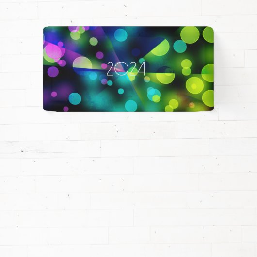 2024年の新数々の年と気泡 横断幕 (インサイチュ)