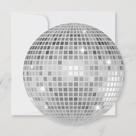 2024年の最後のディスコ卒業パーティーのクラス 招待状 (裏面)