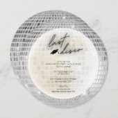 2024年の最後のディスコ卒業パーティーのクラス 招待状 (正面/裏面)