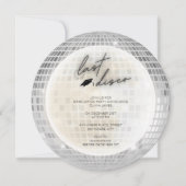 2024年の最後のディスコ卒業パーティーのクラス 招待状 (正面)