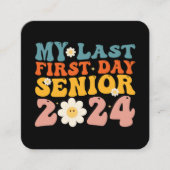 2024年の最後の初日のシニア・クラス スクエア名刺 (正面)