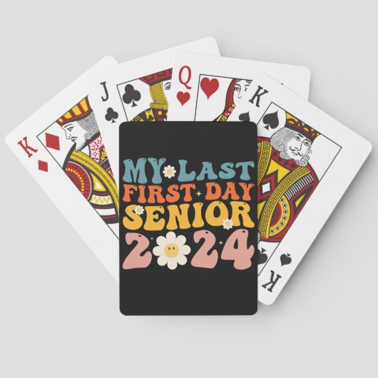 2024年の最後の初日のシニア・クラス トランプ (裏面)