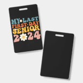 2024年の最後の初日のシニア・クラス バッジ (正面＆裏面)