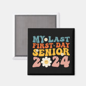 2024年の最後の初日のシニア・クラス マグネット (正面/裏面)