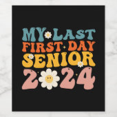 2024年の最後の初日のシニア・クラス ワインラベル (シングルラベル)