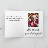 2024年の最高のクリスマスの贈り物 – ドナルド・トランプ シーズンカード (内部)