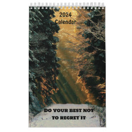 2024年の最高の森を後悔するな カレンダー