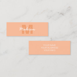 2024年の桃の色とカスタムモノグラム名 スキニー名刺
