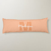 2024年の桃の色とカスタムモノグラム名 ボディピロー (裏面)