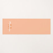 2024年の桃の色とカスタムモノグラム名 ヨガマット (正面(横))