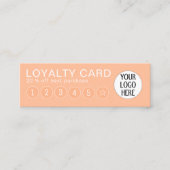 2024年の桃の色と会社のロカスタムゴ ロイヤリティカード (正面)