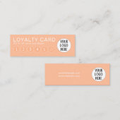 2024年の桃の色と会社のロカスタムゴ ロイヤリティカード (正面/裏面)