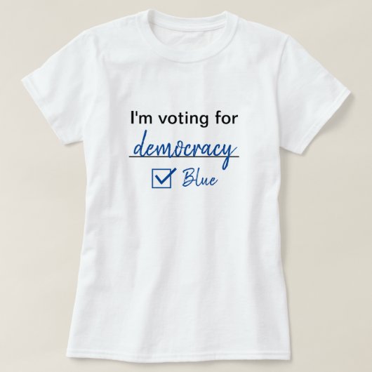 2024年の民主化選挙の投票 Tシャツ (デザイン正面)