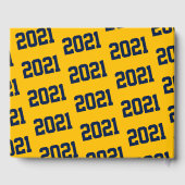 2024年の海軍と金ゴールドの卒業パーティクラス ゲストブック (裏面)