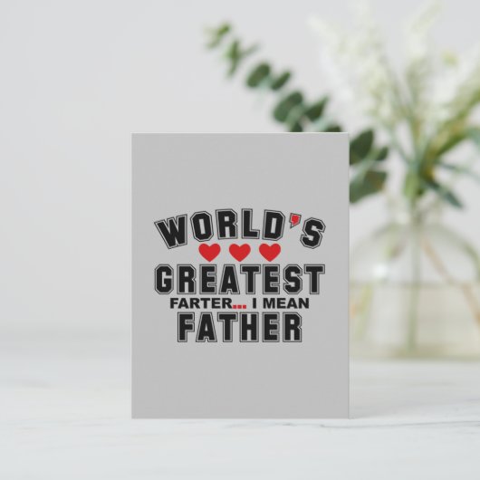 2024年の父最高の父の日 ポストカード (スタンド正面)