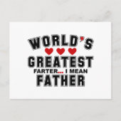 2024年の父最高の父の日 ポストカード (正面)