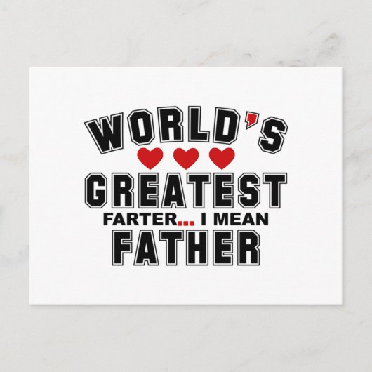 2024年の父最高の父の日 ポストカード (正面)