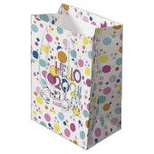 2024年の猫との遊お正月 ミディアムペーパーバッグ (正面アングル)