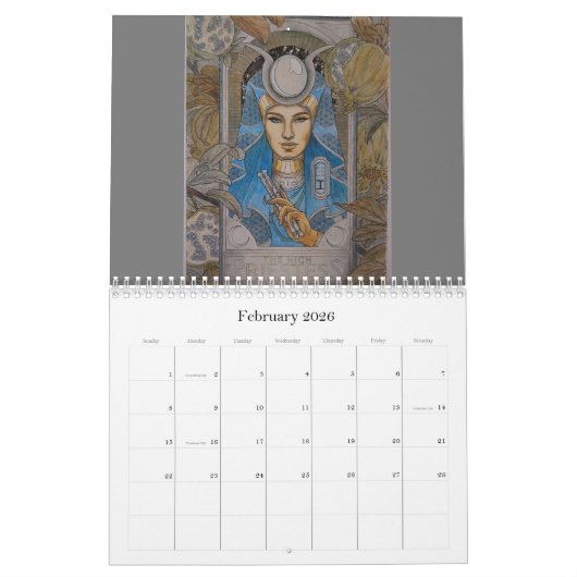 2024年の皇后宮芸術カレンダー カレンダー (2月 2026)