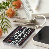 2024年の皮肉なフーおもしろいム候補なし キーホルダー (正面右)