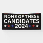 2024年の皮肉なフーおもしろいム候補なし 横断幕 (横)